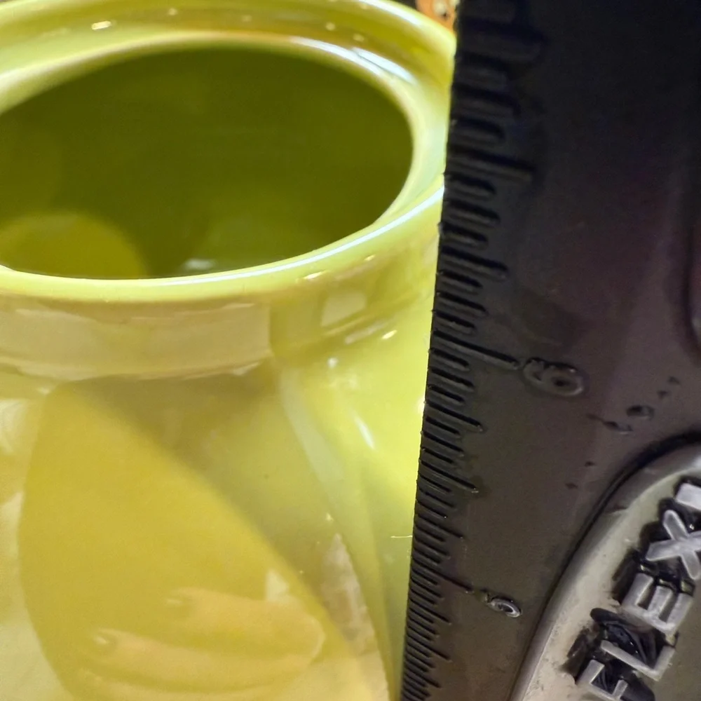 Olive Green Ceramic Teapot Made in USA Hot Water Hot Tea Craft